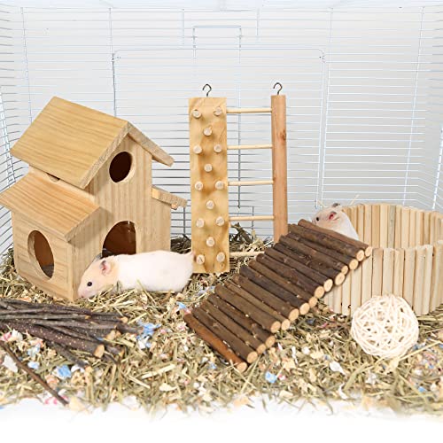 Degu Toys House 3 Pack - Fun Play Chews for Small Animals