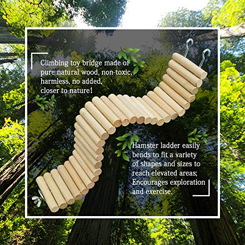 Bendy Long Wood Bridge - Provide Stimulating Activities For Your Degu